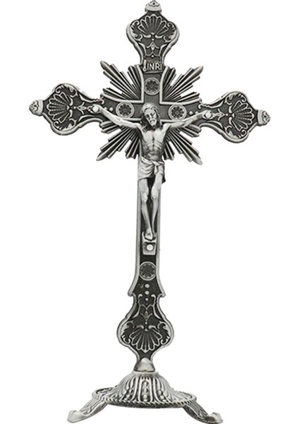 Ayakta Haç, Isa Haçı, 10 Inç Katolik Küçük Haç ve Stand, Antik (Yurt Dışından) fiyatları