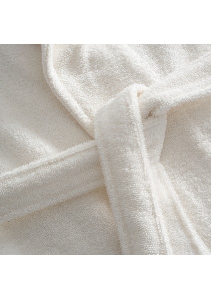 Lara Kadın Bornoz %100 Pamuk Jakarlı Krem modelleri