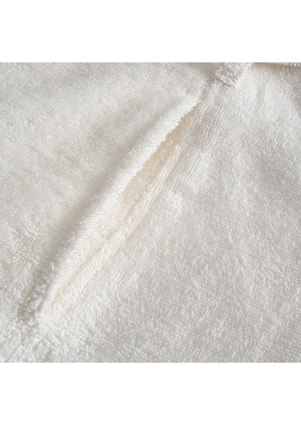 Lara Kadın Bornoz %100 Pamuk Jakarlı Krem fırsatları