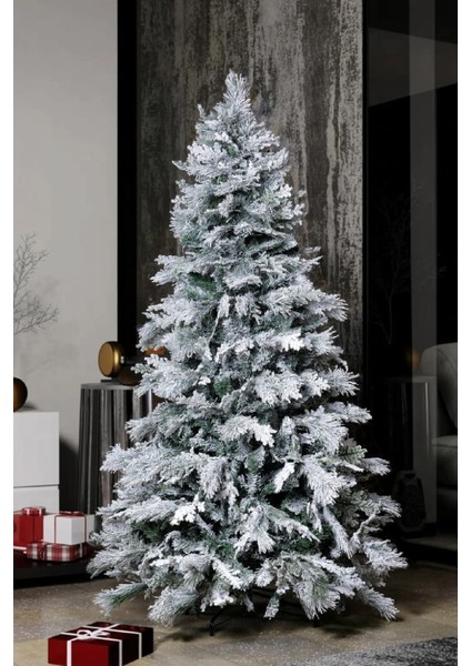 Kendinden Karlı Lüks Yoğun Dallı Çam Ağacı Karlı Yılbaşı Çam Ağacı 389 Dallı fiyatları