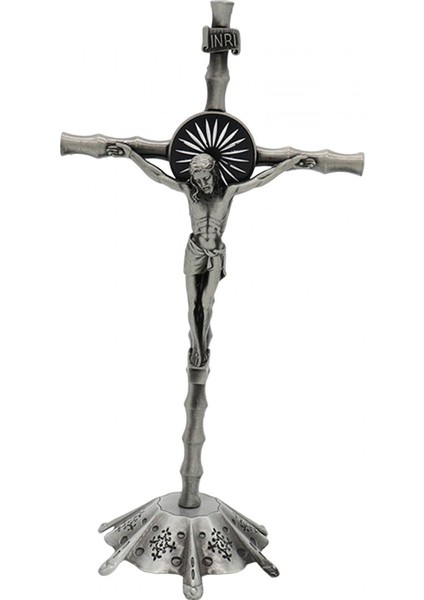 Ev Oturma Odası Raf Retro Argent Için Taban Heykel Haçı ile Ayakta Haç (Yurt Dışından) indirimleri