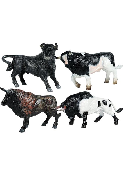 4 Heykelcik Simüle Edilmiş Boğa Nimals Ğitimi (Yurt Dışından)