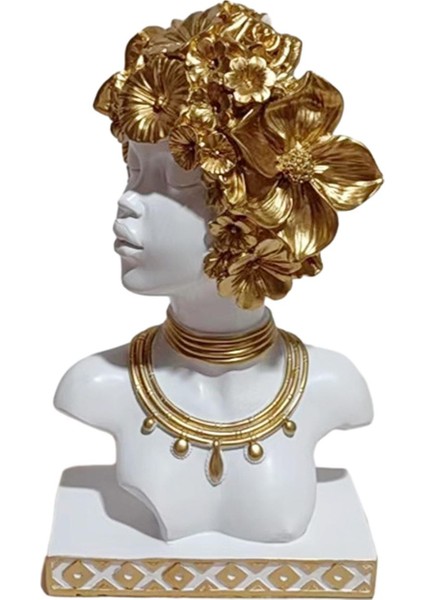 Afrikalı Kadın Heykel Icı Figürin Odası Üstü C (Yurt Dışından)