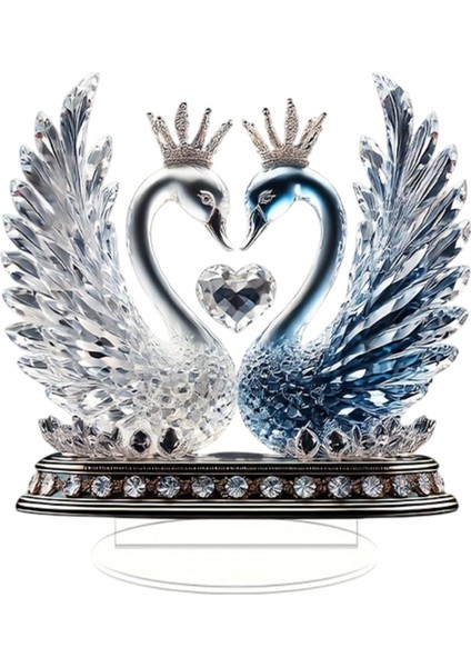 Çift Heykel Akrilik Masaüstü Heykelcik (Yurt Dışından)