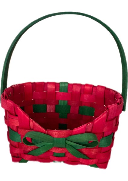 Noel Sepeti Çok Amaçlı Parti Malzemeleri Depolama Sepeti Kırmızı ile Kırmızı (Yurt Dışından) fiyatları