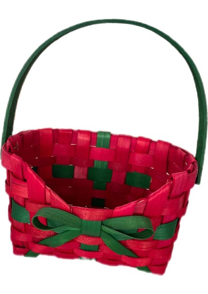 Noel Sepeti Çok Amaçlı Parti Malzemeleri Depolama Sepeti Kırmızı ile Kırmızı (Yurt Dışından) fırsatları