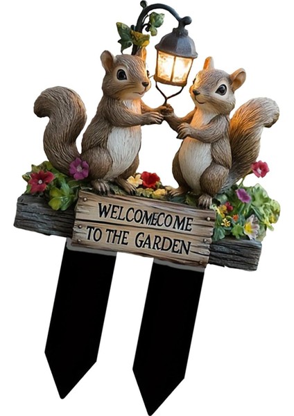 Akrilik Sincaplar Tasarım Hoş Iş Açı Kullanımı Için Çim 16.5X25CM Dekoratif Öğe (Yurt Dışından) fırsatları