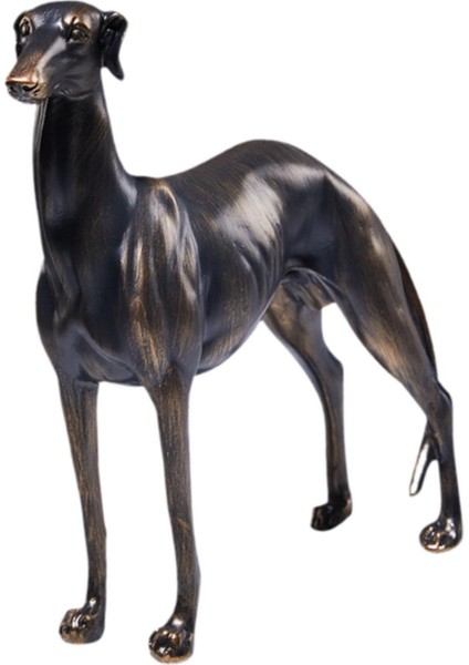 Greyhound Köpek Heykel Heykel Yenilik Aksanı Koleksiyon Reçine Hayvan Figürin (Yurt Dışından) modelleri