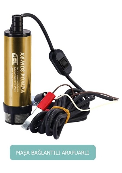 Kızılırmak 12 Volt Alüminyum Dalgıç Tipi Sıvı Aktarma Pompası (Filtre+Arapuar) fiyatları