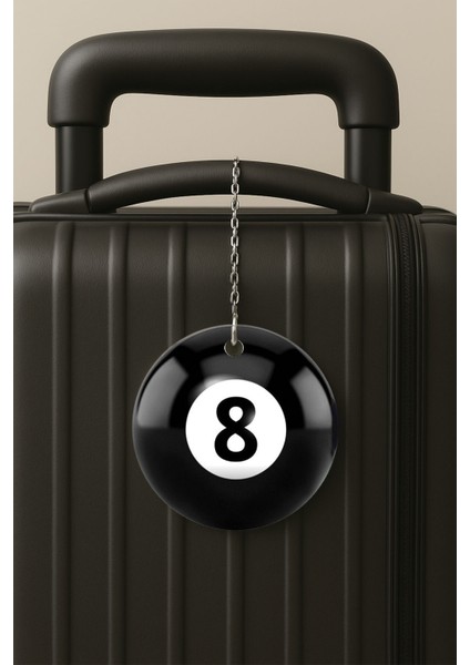 Siyah8 Desenli Uv Baskılı Pleksi Bavul Etiketi Seyahat Tatil Valiz Etiketi