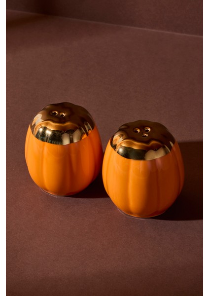 Balkabak Porselen 2'li Tuzluk-Karabiberlik