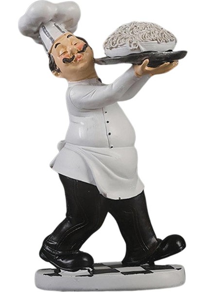 Fransız Şef Figürin Mutfak Süsleme Reçine Cook Heykeli Heykel Dekoratif Erişte (Yurt Dışından) modelleri