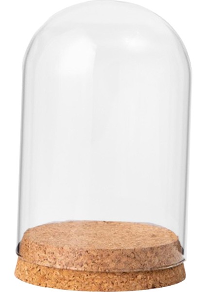 Ev Masaüstü Dekoratif 8CMX10CM Için Ahşap Taban Ekranlı Cloche Kavanoz (Yurt Dışından) modelleri