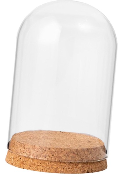 Ev Masaüstü Dekoratif 8CMX10CM Için Ahşap Taban Ekranlı Cloche Kavanoz (Yurt Dışından) indirimleri