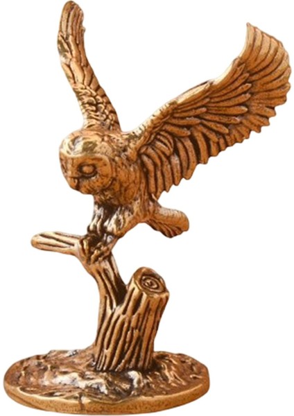 Pirinç Baykuş Süsleme Figürü (Yurt Dışından)