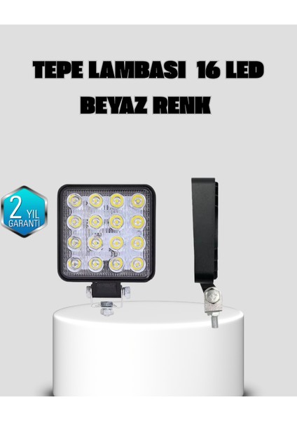 Araç Tipi LED Çalışma Lambası – IP65 Koruma, Alüminyum Kasa, Geniş Görüş Açılı