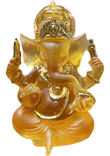 Oturma Buda Heykeli Heykel Dekorasyonu Oturma Odası Sarı Için (Yurt Dışından)