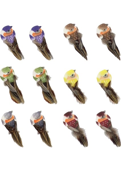 12 Ük Kuş Tünemiş Sahte Tüy Dekor Pençesi (Yurt Dışından) fiyatları