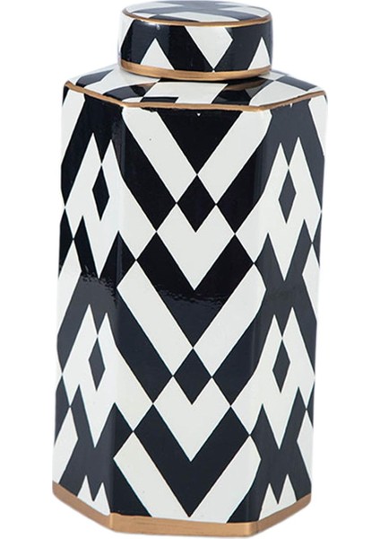 Zencefil Kavanoz Dekoratif Seramik Çiçek Süslemeleri Çiçek 13X13X29CM (Yurt Dışından)