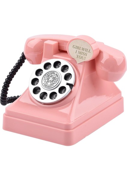 Heykelcik Vintage Telefon Para Tasarrufu Raf Için Ev Odası (Yurt Dışından)