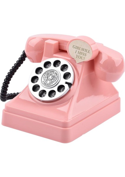 Heykelcik Vintage Telefon Para Tasarrufu Raf Için Ev Odası (Yurt Dışından) fırsatları