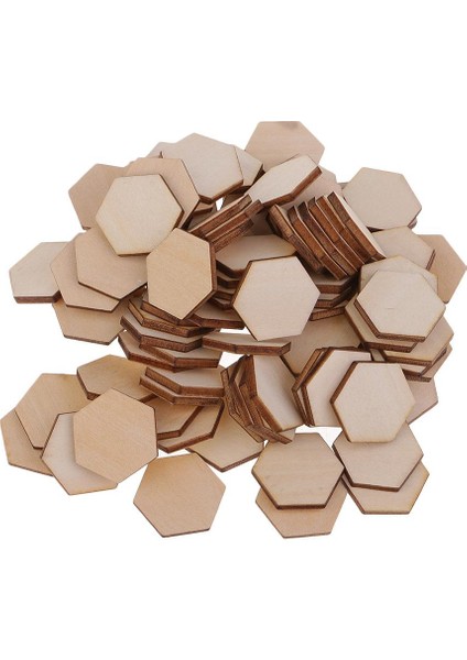 Kesikler Ahşap Mdf Altıgen Şekiller Dıy Dekor Süsleme El I 100 22.5mm (Yurt Dışından) fiyatları