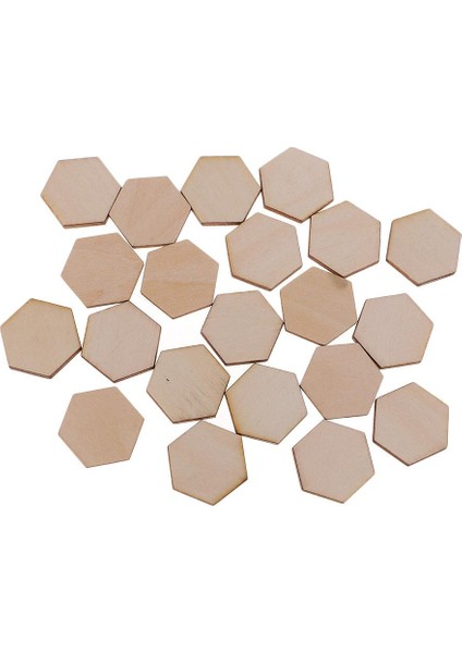 Kesikler Ahşap Mdf Altıgen Şekiller Dıy Dekor Süsleme El I 100 22.5mm (Yurt Dışından) fırsatları