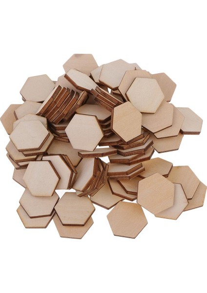 Kesikler Ahşap Mdf Altıgen Şekiller Dıy Dekor Süsleme El I 100 22.5mm (Yurt Dışından) indirimleri