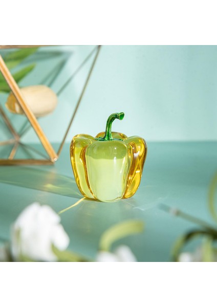 Kristal Meyve Heykel I I Dekorasyonu Süsleme Sarı Biber (Yurt Dışından) fırsatları