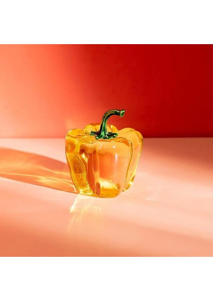 Kristal Meyve Heykel I I Dekorasyonu Süsleme Sarı Biber (Yurt Dışından) indirimleri
