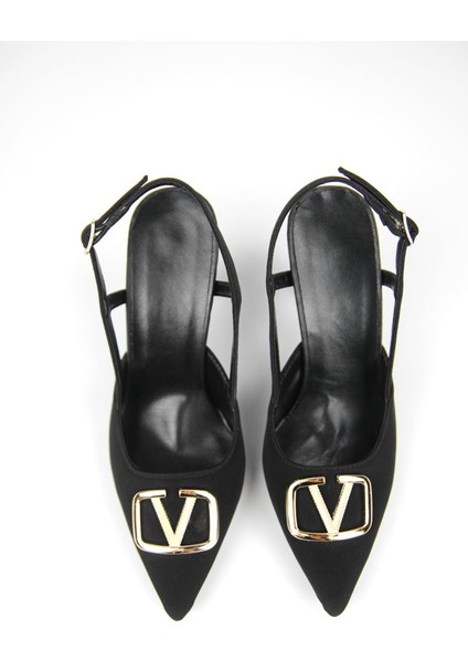 Clara Siyah Süet Orta Topuklu(8 Cm) Klasik Topuklu Ayakkabı fiyatları