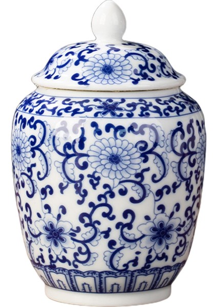 Seramik Zencefil Kavanoz Kavanoz Zanaatlar Vintage Chinoiserie (Yurt Dışından)