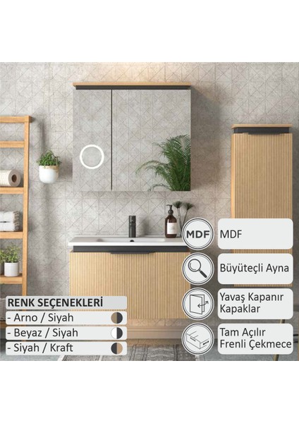Arno Banyo Dolabı 75 cm (Boy Dolabı Dahil Değildir.) fiyatları