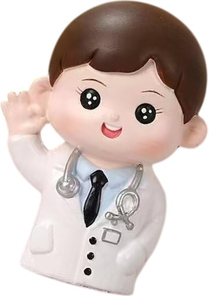 Doktor Heykeli Figür Süsü Kek Topper Doğum Günü Partisi Nişan Doktor (Yurt Dışından)
