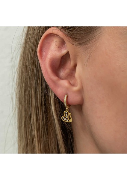 Gümüş Sallantılı Gold Kuğu Kadın Küpe fırsatları