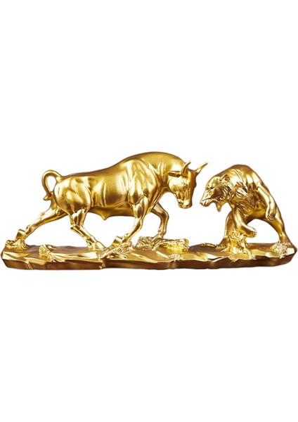 Ayı Ğa Heykeli Ev I Için Gerçekçi Sığır Heykelleri Altın 40X11X15.5CM (Yurt Dışından) modelleri
