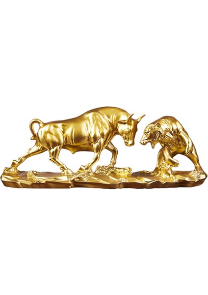 Ayı Ğa Heykeli Ev I Için Gerçekçi Sığır Heykelleri Altın 40X11X15.5CM (Yurt Dışından) indirimleri