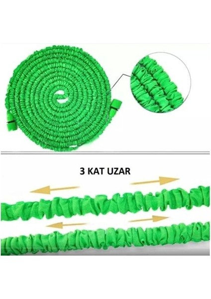 AYDOGANTICARET44 Uzayan Hortum Tabancalı 15 Metre Magic House | Bahçe Sulama Için Expandable Hose indirimleri
