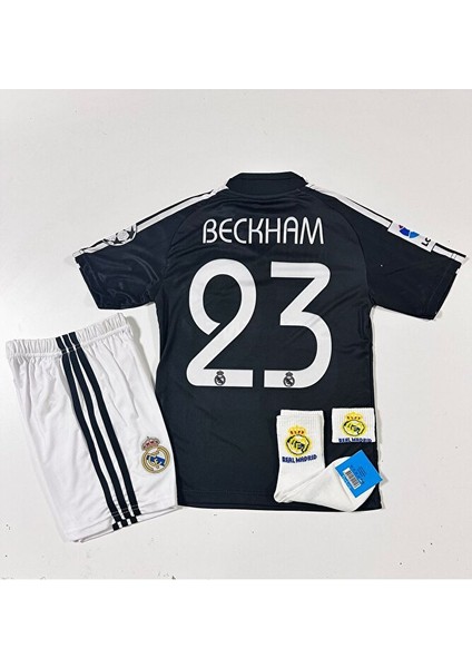 R.madridd 2004/05 Sezon D.a.v.i.d B.e.c.k.h.a.m Nostalji Çocuk Forması Armalı Set (Black) modelleri
