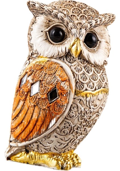 Baykuş Heykeli Dekor Raf Dekor Odası Çok Yönlü Kompakt Kuş Severler Için Sarı (Yurt Dışından) fırsatları