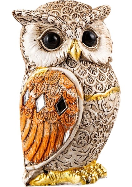 Baykuş Heykeli Dekor Raf Dekor Odası Çok Yönlü Kompakt Kuş Severler Için Sarı (Yurt Dışından) indirimleri