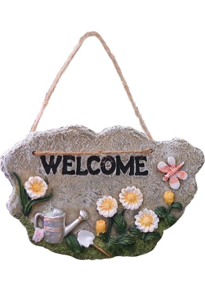 Kapı Asma Ön Kapı El Yapımı Kapı Plak Bahçesi Açık Bir Kürek ile Karşılama Tabelası (Yurt Dışından)