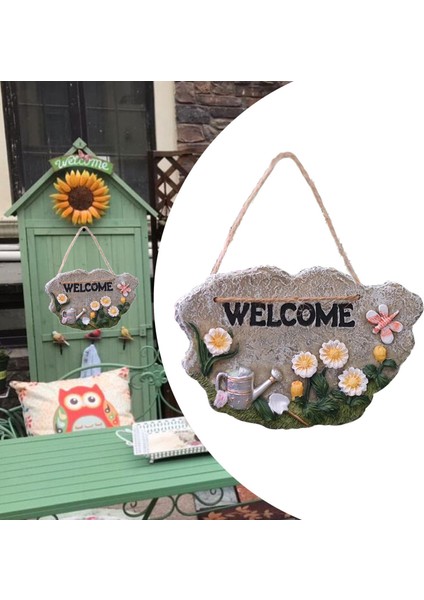 Kapı Asma Ön Kapı El Yapımı Kapı Plak Bahçesi Açık Bir Kürek ile Karşılama Tabelası (Yurt Dışından) fırsatları
