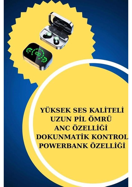 Tws Bluetooth Kulaklık ve Akıllı Saat Uyku Takibi Nabız Ölçer Uzun Pil Ömrü