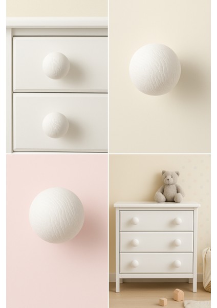 Ahşap Desenli Kulp Lüks Country Dekoratif Gardırop Mutfak Mobilya Dolap Çekmece Plastik Kulbu