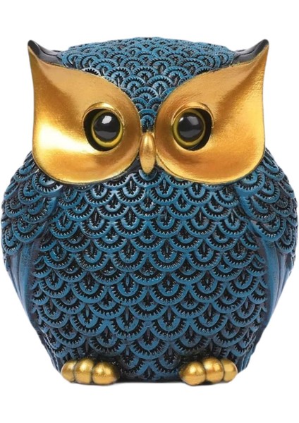 Owl Heykeli Dekor Kompakt Hayvan Heykeli Oturma Odası Ofis Kitaplığı (Yurt Dışından)