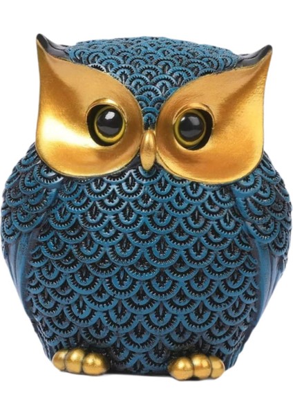Owl Heykeli Dekor Kompakt Hayvan Heykeli Oturma Odası Ofis Kitaplığı (Yurt Dışından) fiyatları