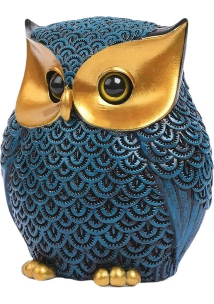 Owl Heykeli Dekor Kompakt Hayvan Heykeli Oturma Odası Ofis Kitaplığı (Yurt Dışından) indirimleri