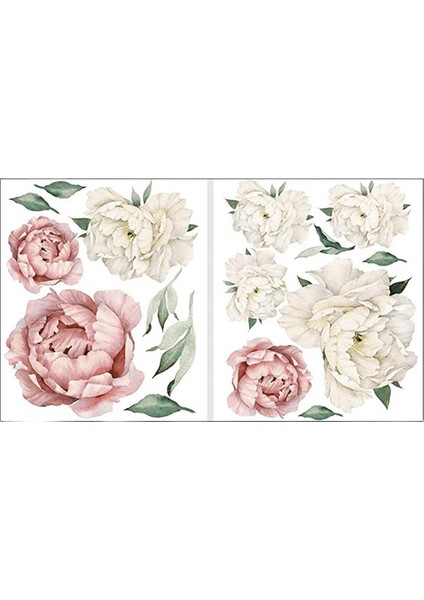 Şık Çiçekleri Çıkartmaları Dekoratif Çiçek Çıkartmaları Kı Odası Için (Yurt Dışından)