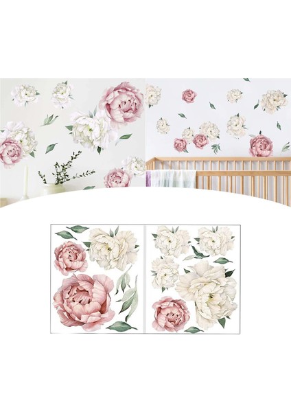 Şık Çiçekleri Çıkartmaları Dekoratif Çiçek Çıkartmaları Kı Odası Için (Yurt Dışından) fırsatları